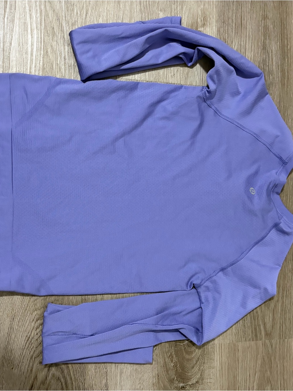 Lavender LuluLemon Swiftly Long Sleeve Athletic Top